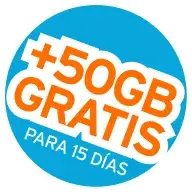 50GB gratis para 15 días